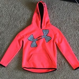 Under Armour Cold Gear Bright Pink Girls Sweatshirt